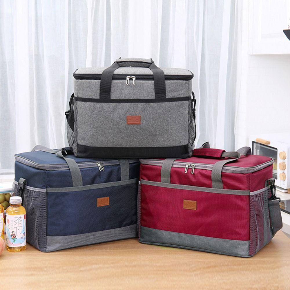 Sealed Food Thermo Bag Collapsible Picnic Cooler Bag  for Outdoor Travel Camping