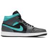 Jordan 1 Mid Grey Aqua Jordan 554724-063