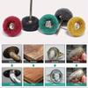 100Pcs Abrasive Buffing Wheels Shank Grit Scouring Pad Abrasive Wheel for Power Rotary Tool Rust Removal Polishing