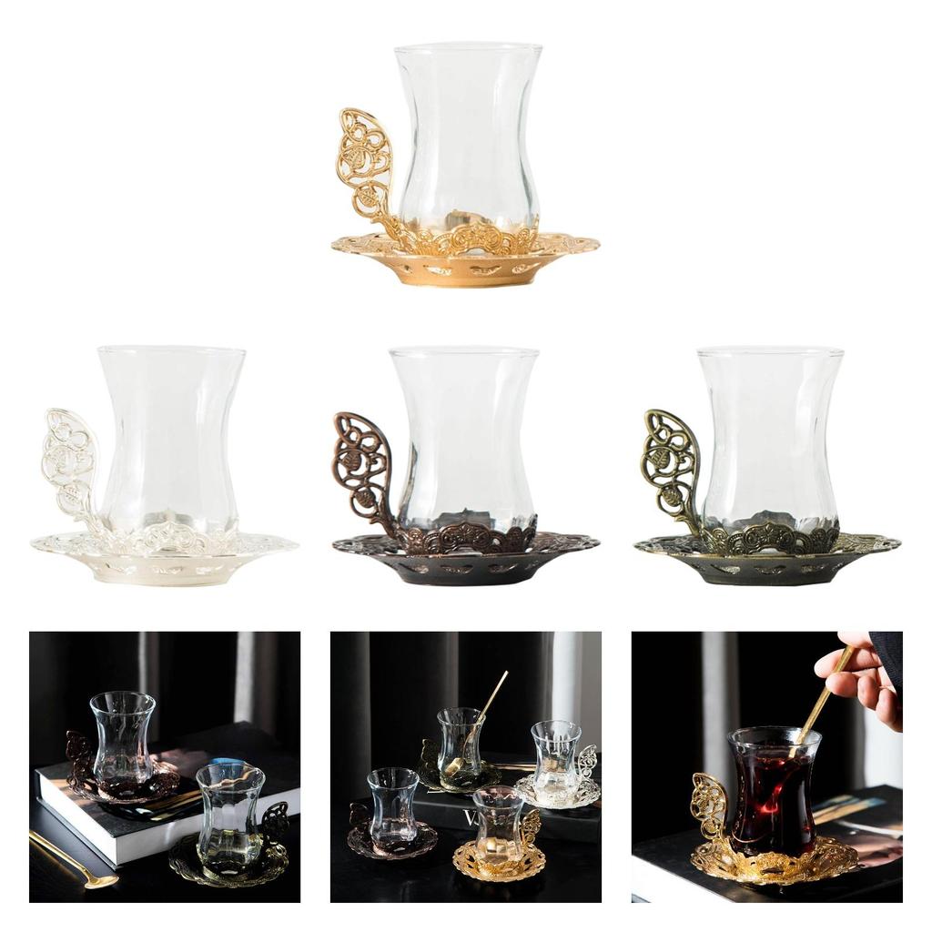 Flower Tea Cup Enamels Handmade Glass Coffee Cup for Mom Mothers Day Teacher