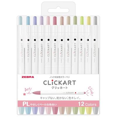 Clickart Water-Based Pen, 12-Color Set WYSS22-12CPL