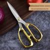 K82 Multifunctional Stainless Steel Scissors - Handmade, Metal Handle, Ideal for Chicken Bones, Tailoring, and Office Use