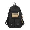 Fashionable casual large capacity multi-pocket labeling contrast color school bag for men and women students 23 autumn and winter new backpack