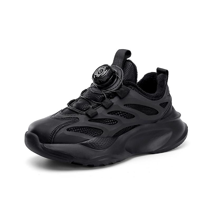 

Зимние повседневные кроссовки для мальчиков и девочек от 2 до 12 лет для ходьбы, водонепроницаемые, для детей и студентов, для занятий спортом на открытом воздухе, для бега 31 чёрный