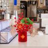Simulated New Year DIY Material Bag Creative Blessing Flower Bucket  Spring Festival Supplies
