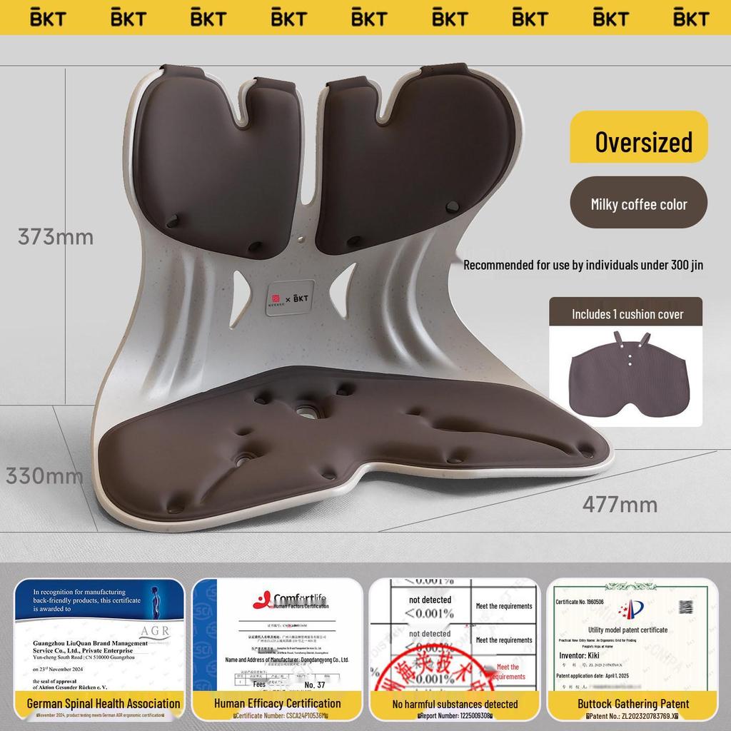 Ergonomic Lumbar Support Backrest Cushion for Long Sitting