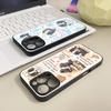 Ins Border Collie Dog Phone Case Tempered Glass For IPhone 16 13 14 17 12 15 11 Pro Max Plus Mini XR SE2020 Coque