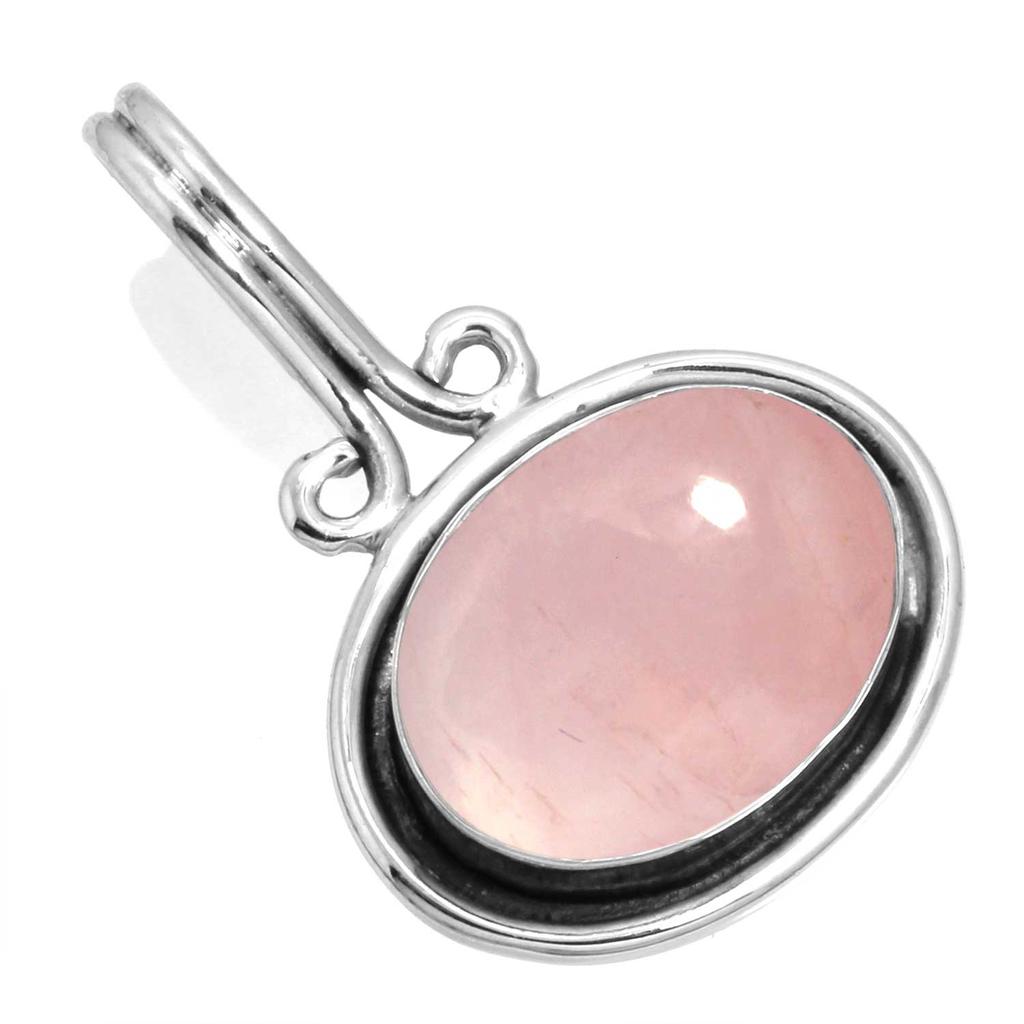 925 Sterlingsilber Anhänger Damen Edelstein Handgefertigter Schmuck Ostergeschenk Malachit Mondstein Rosenquarz Roter Stein Rauchtopas Tigerauge Mode