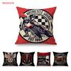 Vintage Motorcycle Club Legendary Rider Letter Print Home Decoration Art Sofa Throw Pillow Case Retro Motorbike Cushion Cover