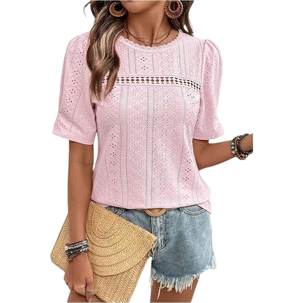 Women's Fashionable Loose,fitting Casual Summer Short,sleeved T,shirt