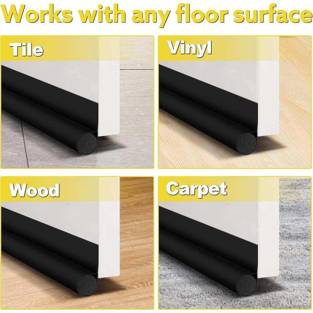 Türunterseitendichtungsstreifen, flexibler Windgeräuschreduzierungsstopper unter dem Türblocker, Antikollisions-Staubschutz-Schallschutzstreifen