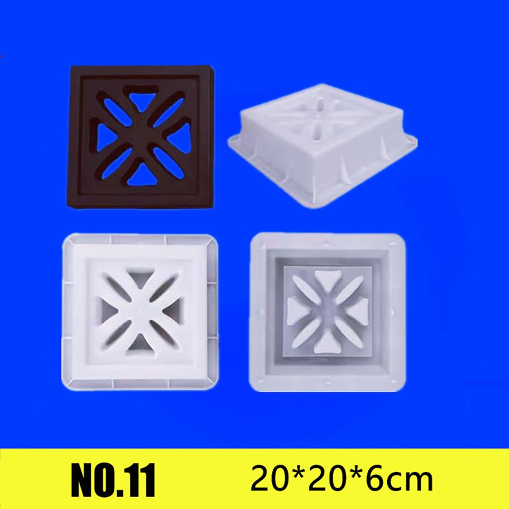 20*20*6cm Cement Mold Hollow Plastic Brick Mold Grid Background Wall Decoration Garden Window Flower Fence Wall Mold