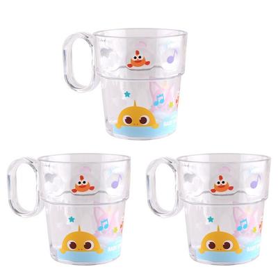 Izoum Childrens Pinkfong Dot Chica Cup, Mixed Colors, 3 Pieces, Popular Korean Parenting Items
