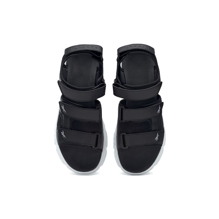 Reebok Hyperium Sandal Flat Comfortable Beach Sandals Unisex Sandals Black White GX7844