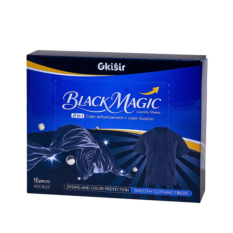 Cross-Border Black Color Enhancement Laundry Sheet – Anti-Dye, No-Fade, Black Clothes Refurbish.