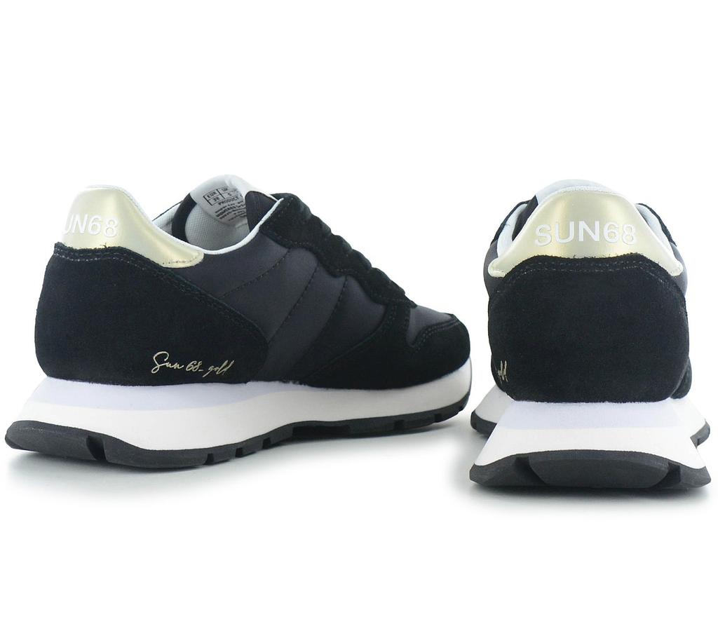 SUN68 Ally Gold Silver - Damen Sneakers Schuhe Schwarz Z36202-11 ORIGINAL