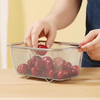 Scolapiatti da Cucina in Acciaio Inossidabile e Scolaverdure