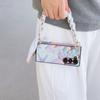 PU Leather Flower Cover with Hinge Protection & Scarf Wrist Chain Strap Bracelet For Samsung Galaxy Z Fold 6 5 4 3 5G Phone Case
