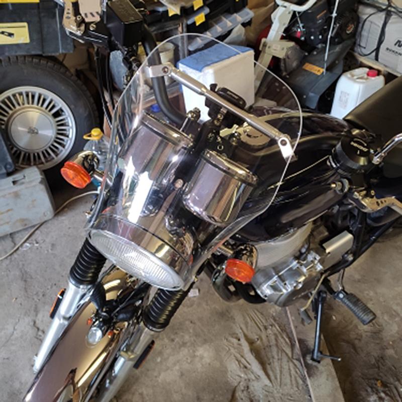 Motorcykel Dubbelbubbla Vindruta Vindskydd För Suzuki SV650 SV1000 GSX1400 SV 650 1000 Bandit GSF650 GSF1200 GSF1250 Svart