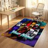 Personalized Crystal Velvet Carpet,Blue Lock Custom Printed Name, Plush Area Rug For Home Indoor Decor