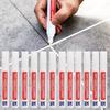 12pcs Grout Pen White Tile Paint Marker: Waterproof Grout Paint, Tile Grout Colorant and Sealer Pen - Beige, Narrow 5mm Tip