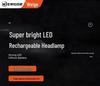 Ultra Bright LED Headlamp - Rechargeable, Long-Range, Durable Battery for Night Fishing & Mining