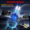roadsun 2pcs Upgraded Bright Lamps H7 Headlights 29000LM 6000K White 4-Sided COB Bright Chip Plug-N-Play