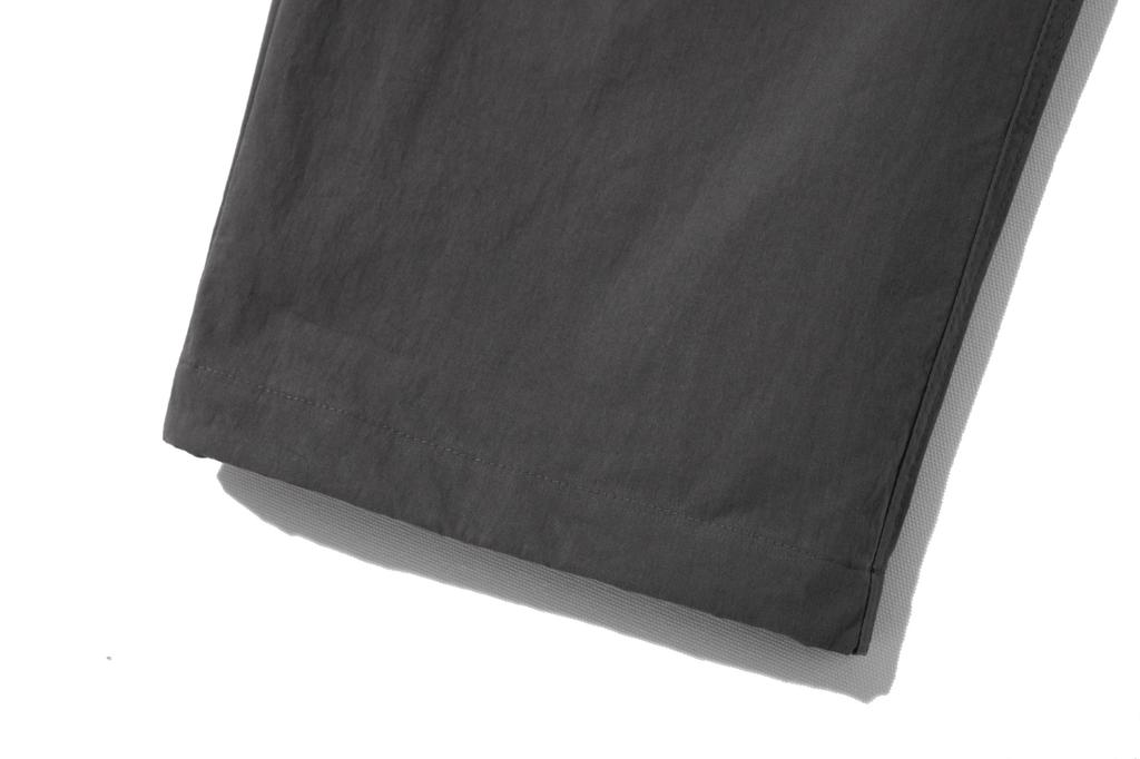 BASEMOMENT Cn Wide Parachute Pants Charcoal