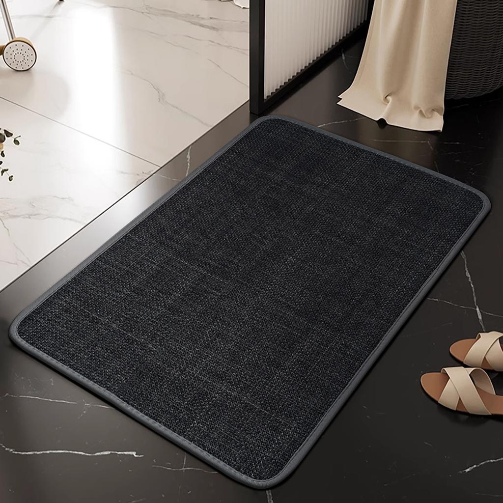 Bathroom Floor Mat Bathroom Door Mat Absorbent Non-slip Floor Mat Household Door Mat Toilet Bathroom Quick-drying Carpet