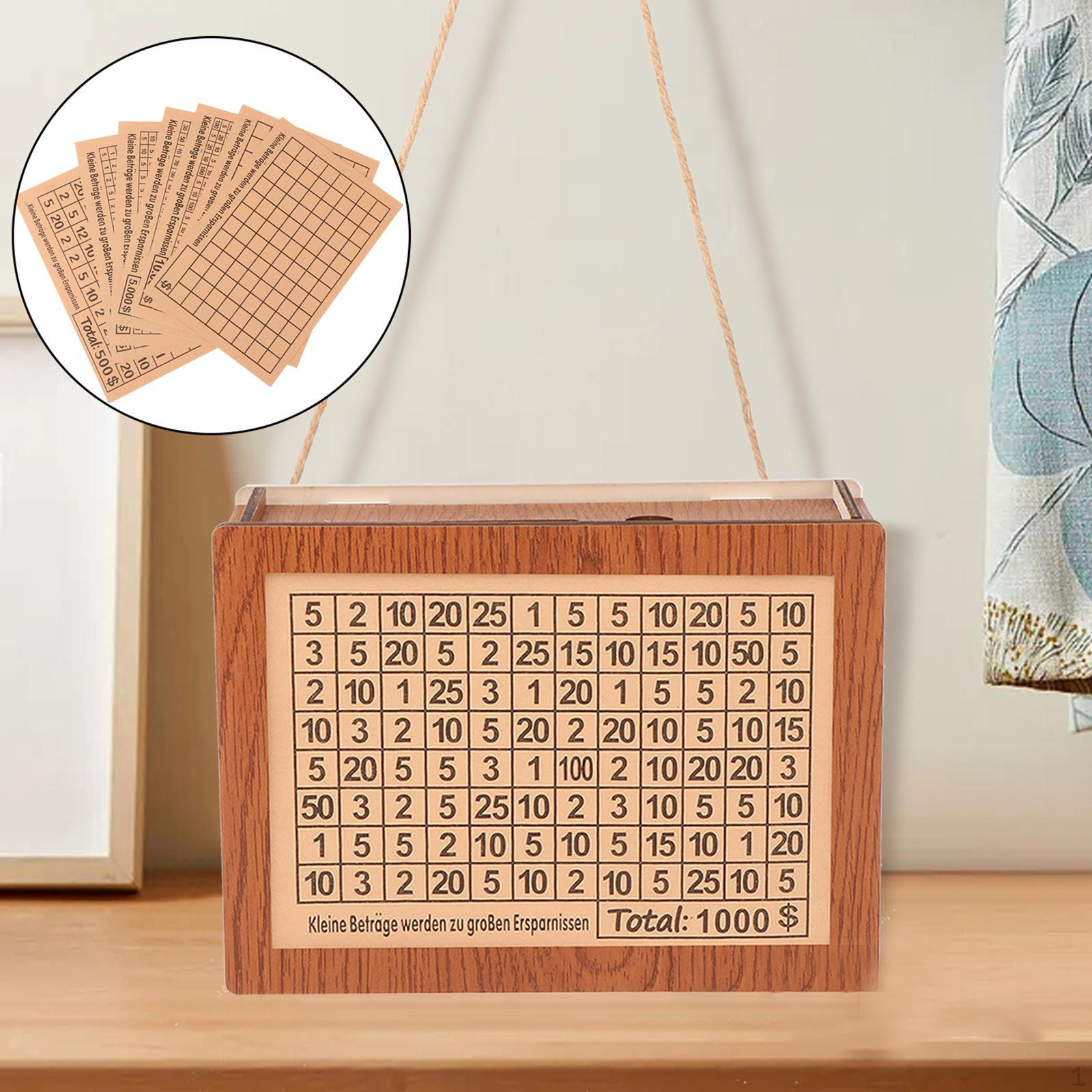 

Копилка для взрослых, копилка со счетчиком денег и сохранением номеров 8 papers