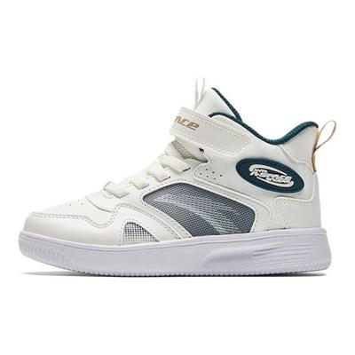 Comfortable Versatile Non-Slip High-Top Kids Skate Shoes Kids Sneakers Black White A312339982-1