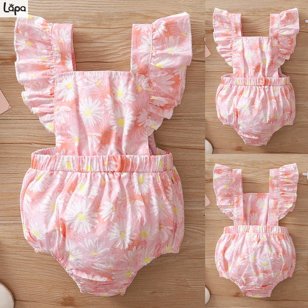 Buy Baby Girls Romper Newborn Baby Girls Ruffled Flowers Romper