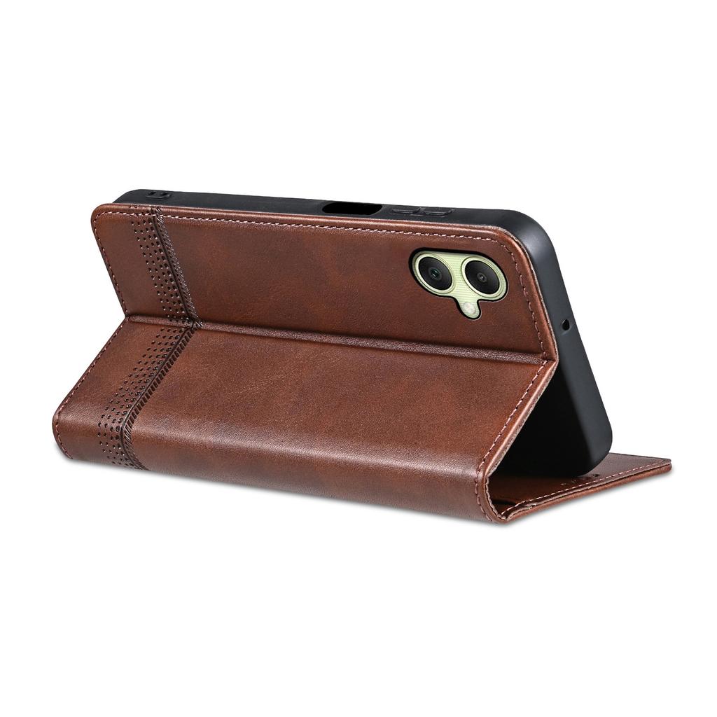 AZNS For Samsung Galaxy A06 4G Case Cowhide Texture PU Leather Wallet Phone Cover