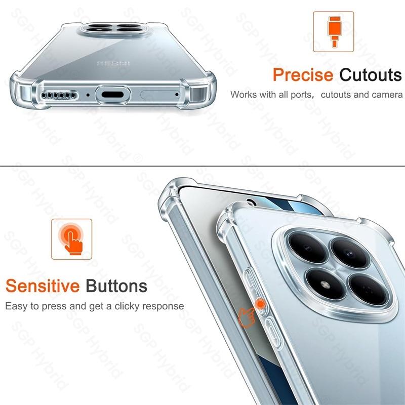 For Redmi Note 15 Pro 5G 4G Case Clear Crystal TPU Soft Cover Redmy Note15Pro Note15 Pro+ Pro Plus Transparent Shockproof Coque