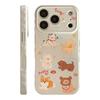 Korean Style Cartoon Puppy Suitable for Apple 17promax Mobile Phone Case Iphone16 Magnetic Bracket 15 Anti-fall 13 Soft Shell