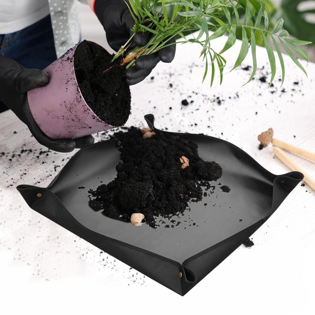 Waterproof Foldable Plant Repotting Mat Garden Potting Pad for Flowerpot Transplanting Mixing Soil Plant Pruning Garden Tool