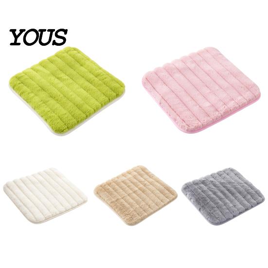 Warm Seat Cover for Long Sitting Plush Chair Cushion with Ties, Fuzzy Pad Anti-slip Skin Friendly Home Office Bottom, Fluffy Winter Mat Dining Durable