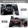 For Grand Cherokee Interior Trim Kit Red Compatible with Jeep Grand Cherokee 2016-2021 Red Interior Accessories 17pcs