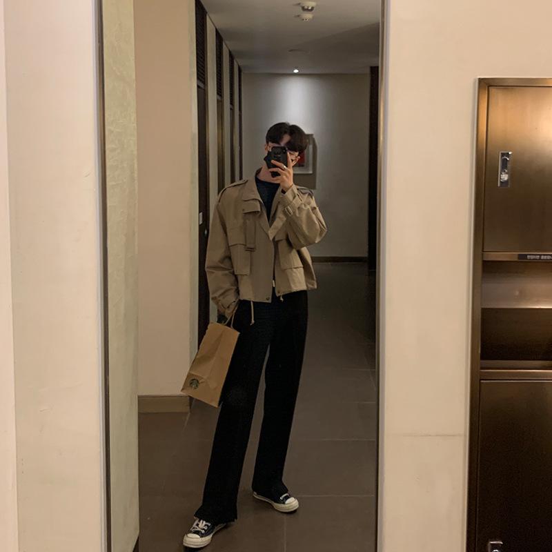 Herren Retro Koreanischer Stil Zweiteilige Reversjacke - Frühling/Herbst Trend