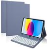 Capa para Tablet M4 Apple com Teclado Bluetooth Retroiluminado para iPad Air 10,9" (7ª Geração)