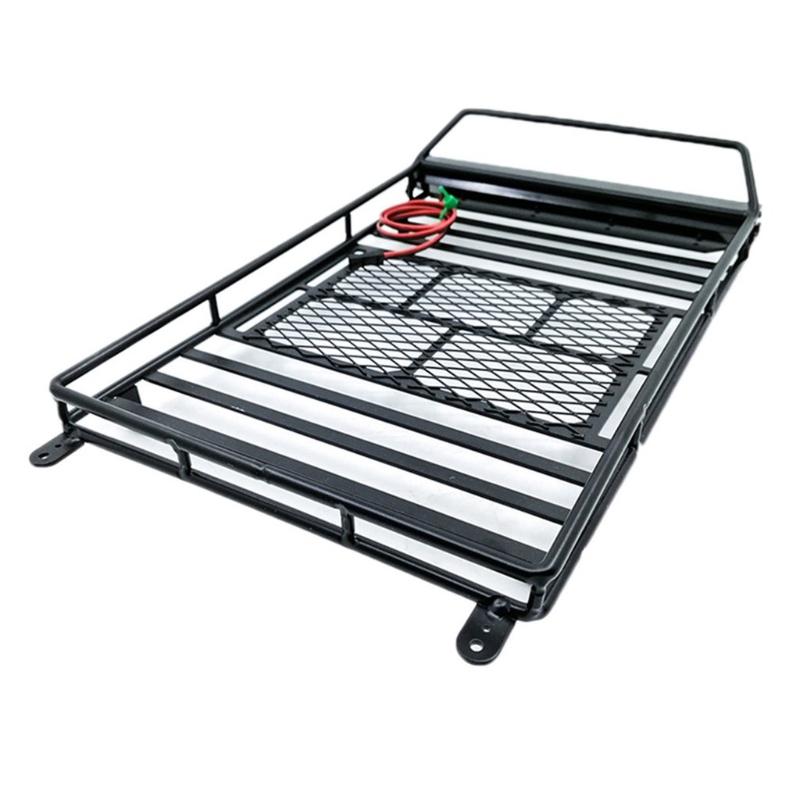 

Багажник на дах металевий багажник для багажу для 1/10 RC гусеничного автомобіля TRX4 Axial Scx10 90046 CC01