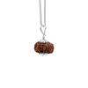 Natural 12 Mukhi Rudraksha 925 Siver Pendant – Nepali Origin | Bead for Leadership, Confidence, Solar Chakra & Success | Organic & Lab Certified