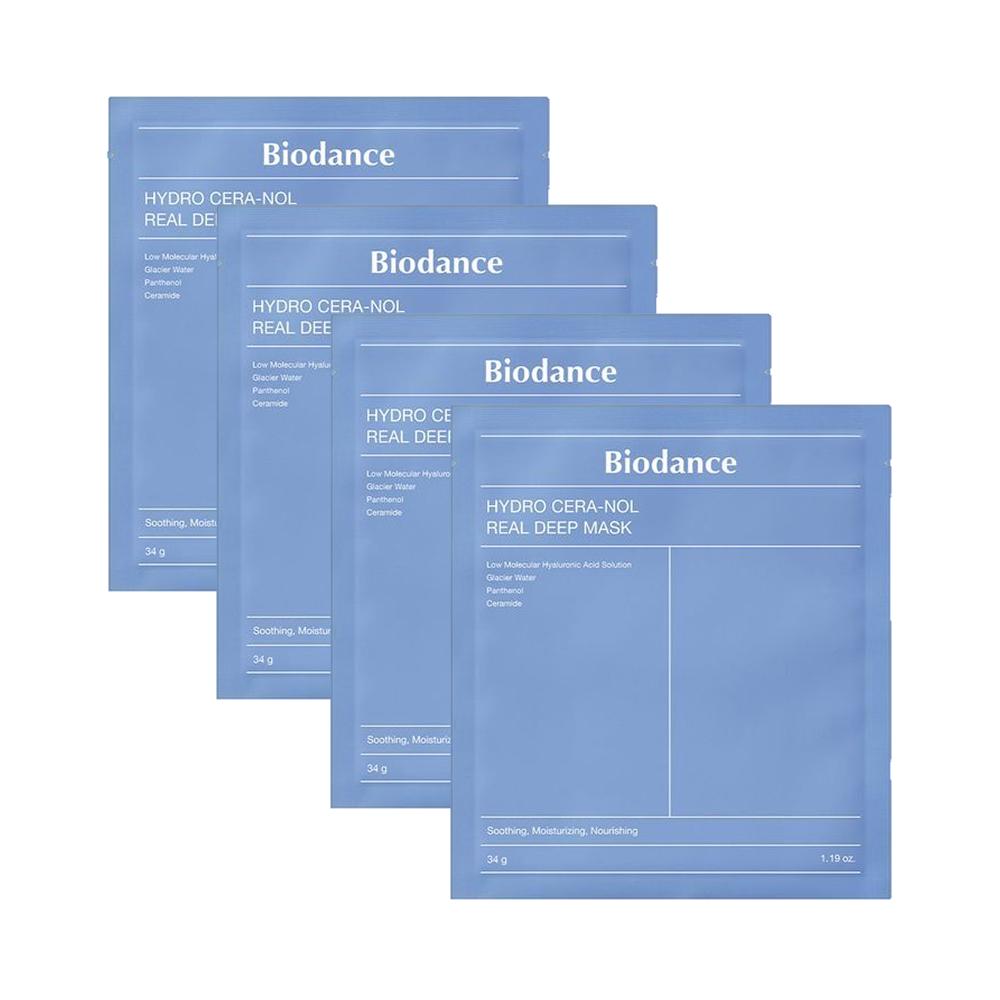 Biodance Bio Collagen Real Deep Mask 4ea , Hydrating Overnight Hydrogel Mask