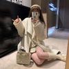2026 Women's Gray Wool Mid-Length Coat: New Autumn/Winter, High-End with Stand Collar