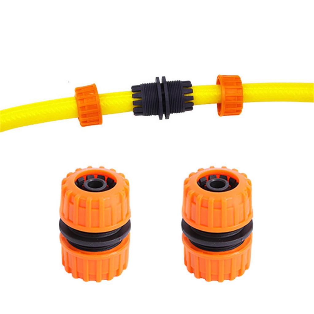 2Pcs Garden Hose Connector Fitting Set Hose Quick End Connector Water Tap Hose Connector Threaded Tap Connector