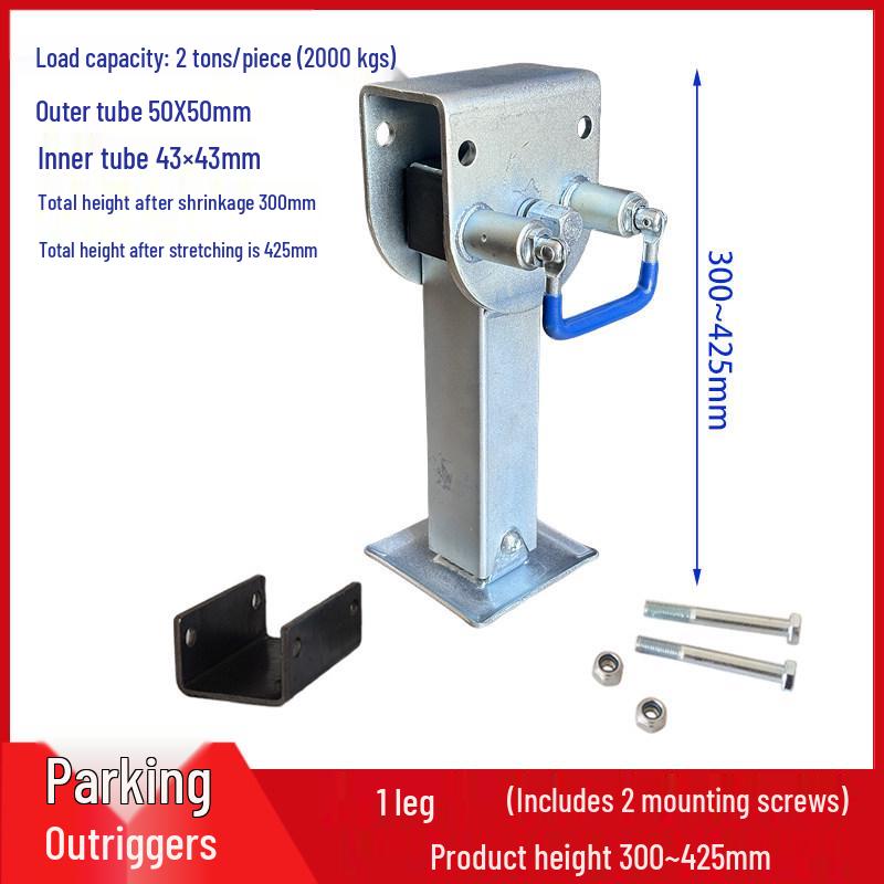 2 Ton Retractable Support Leg, 90° Foldable, Trailer Accessories & Car Modification Jack Support