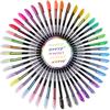 60pcs Unique Marker Pen Set | Glitter, Metallic, Neon, Pastel & Classic Shades | Perfect Art Gift for Adults & Students