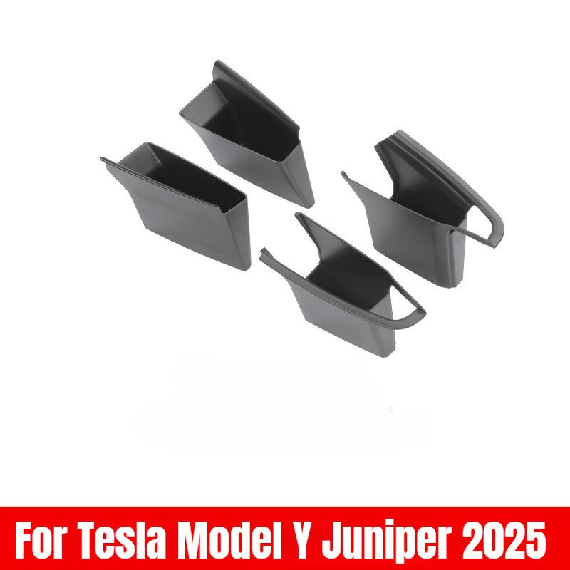 For Tesla Model Y Juniper 2025 Model 3+ Highland Car Door Handle Storage Box Inner Handle All-inclusive Organizer Container Tray