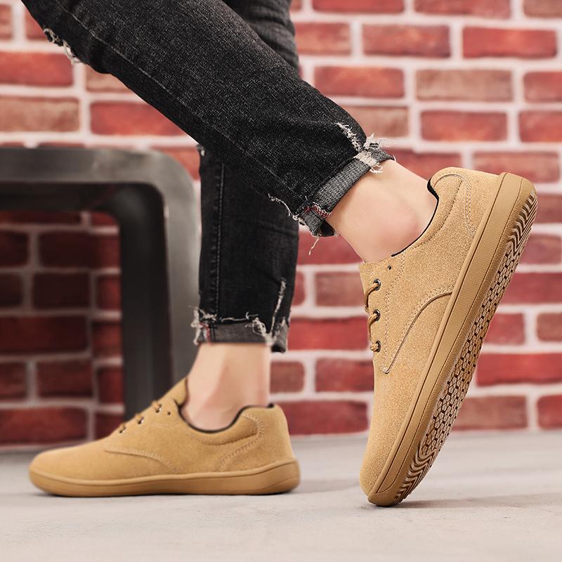 Fashion Luxury Brand Trend Casual Shoe Breathable Leisure Male Flats Non-slip Footwear Men Vulcanized Shoes Leather Men Outdoor Sneakers