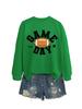 Colorful Football Letter Crewneck Sweatshirt - Game Day Long Sleeve Casual Wear